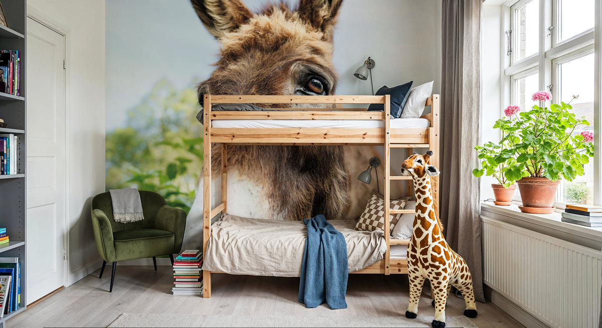 Donkey Pasture Mural Wallpaper - room preview 04