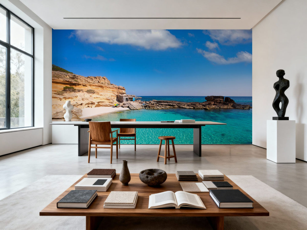Formentera Bay Mural Wallpaper - room preview 04