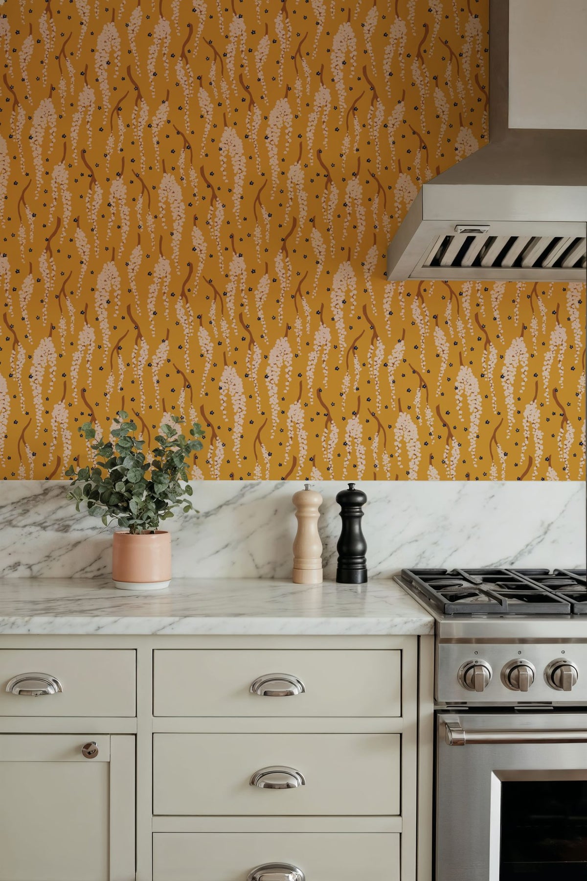 Golden Chain Tree Mural Wallpaper - room preview 04
