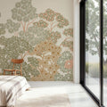 Overleaf Woodland, Green Mural Wallpaper - room preview 04