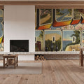 Greetings From Benton Harbor Flowers Mural Wallpaper - room preview 04