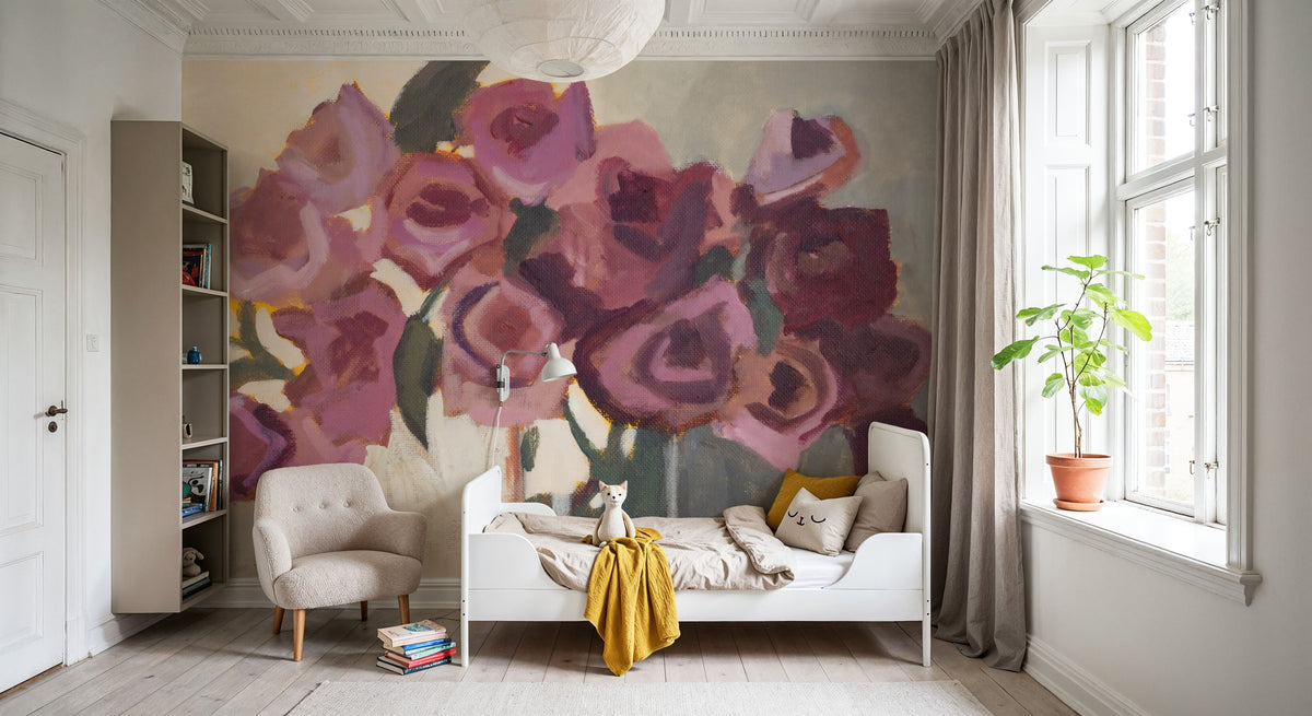 Plum Blooms Mural Wallpaper - room preview 04
