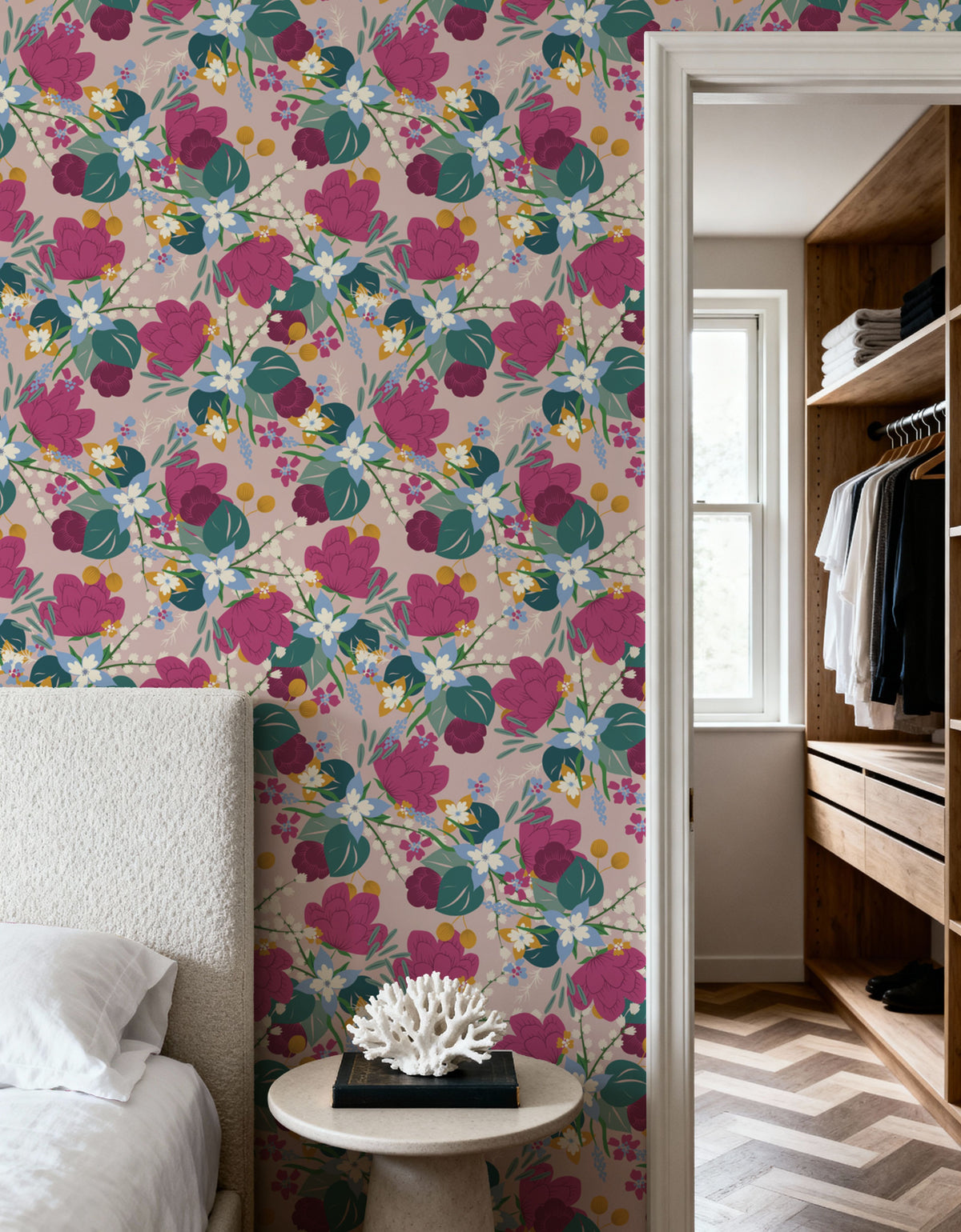 Flower Fluff Mural Wallpaper - room preview 04
