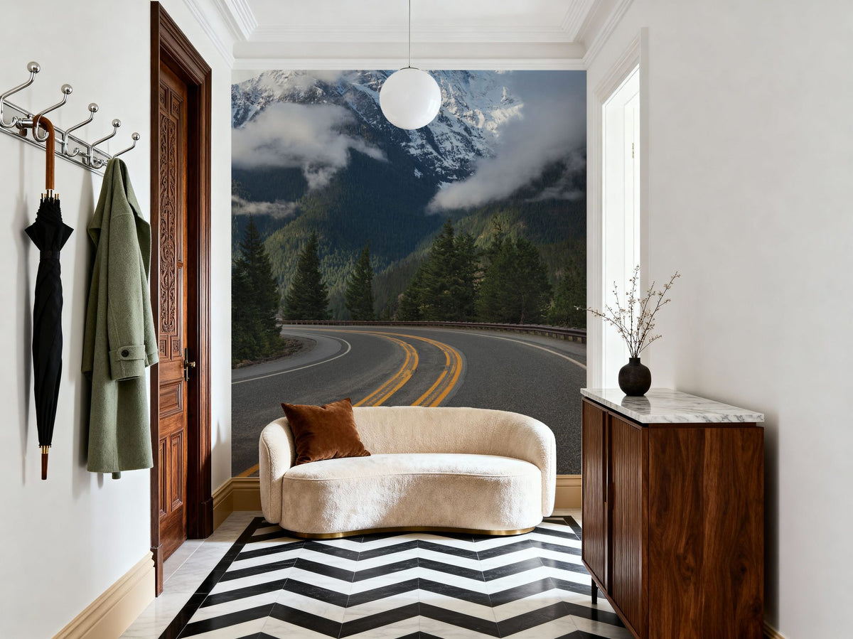 Colonial Peak and North Cascades Highway Mural Wallpaper - room preview 04