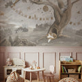 Oak Hill Slumber, Beige Mural Wallpaper - room preview 04