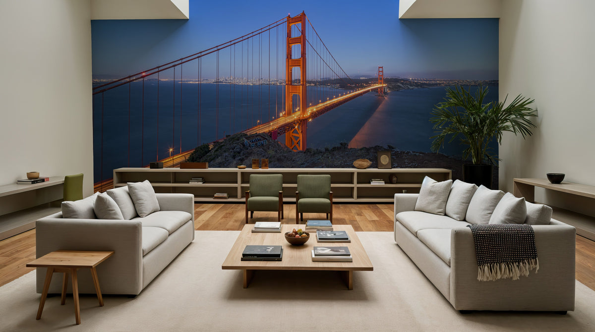 Golden Gate Bridge Mural Wallpaper - room preview 04