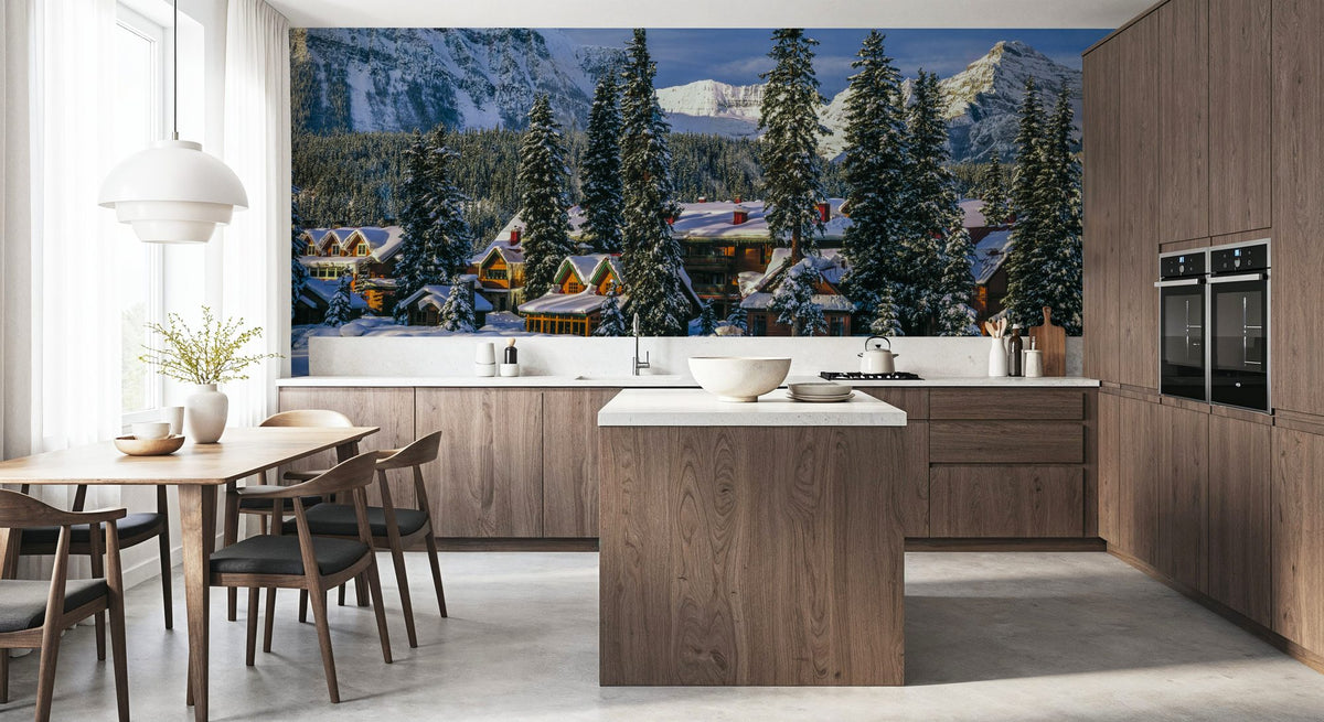 Post Hotel Lake Louise Mural Wallpaper - room preview 04