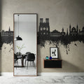 Reims France Skyline Concrete Mural Wallpaper - room preview 04