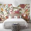 October Flowers Mural Wallpaper - room preview 04