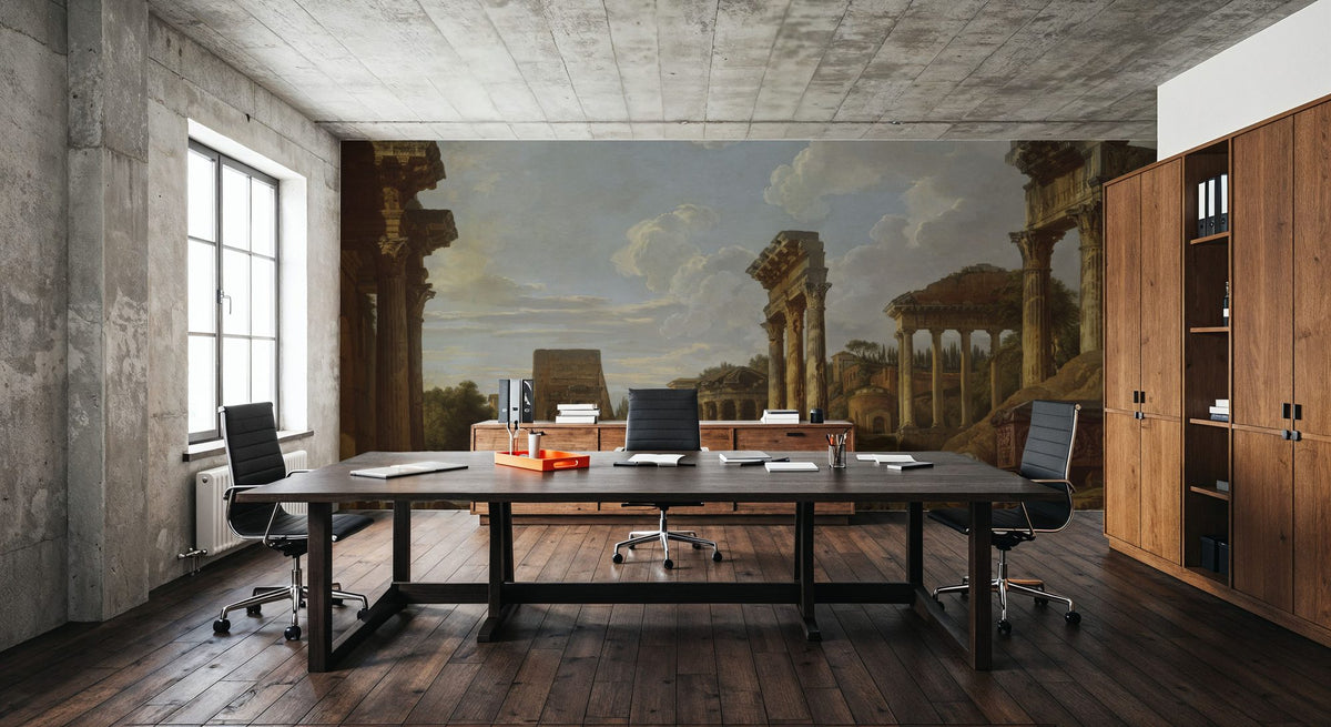A Capriccio of the Roman Forum Mural Wallpaper - room preview 04