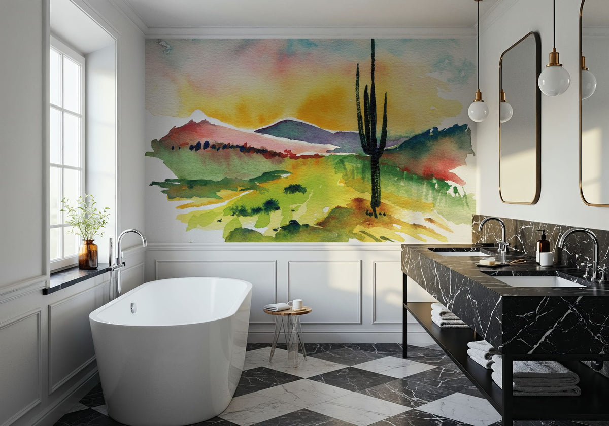 Desert Sunrise Mural Wallpaper - room preview 04
