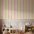Kala Lines Red Mural Wallpaper - room preview 04