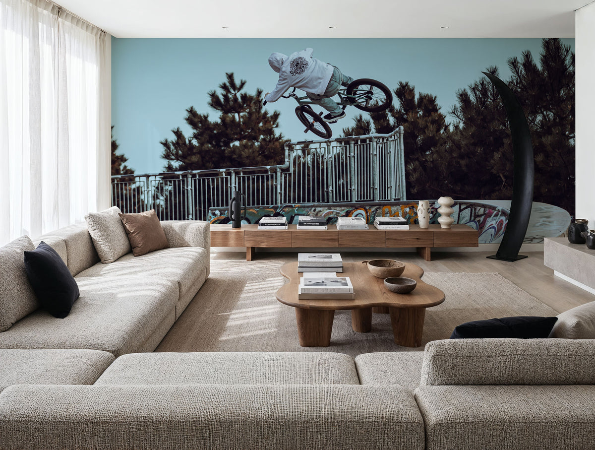 BMX Bowl Mural Wallpaper - room preview 04