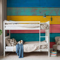 Mexican Wood Mural Wallpaper - room preview 04