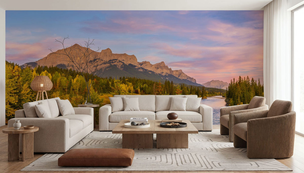 Bow River Watch Mural Wallpaper - room preview 04