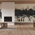 Istanbul Turkey Skyline Concrete Mural Wallpaper - room preview 04