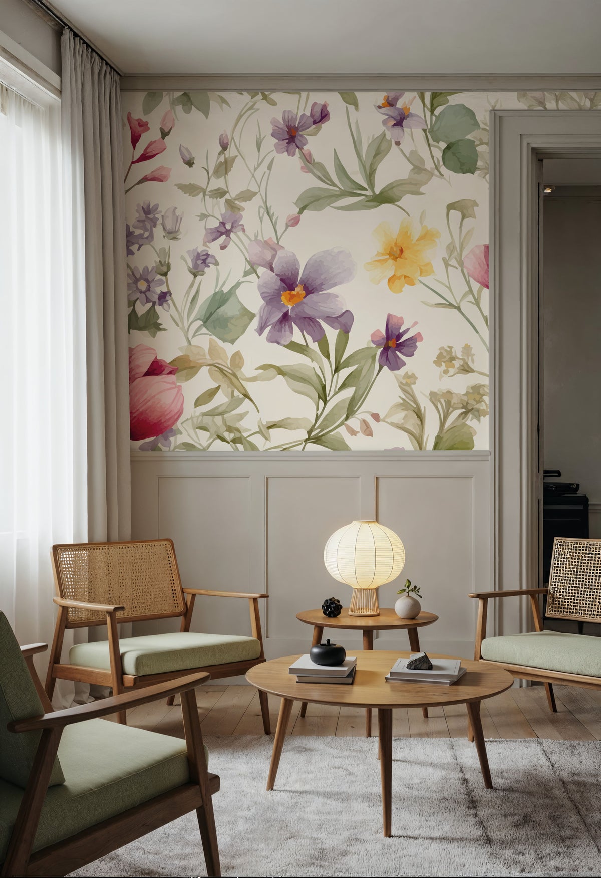 Meadow Center Mural Wallpaper - room preview 04