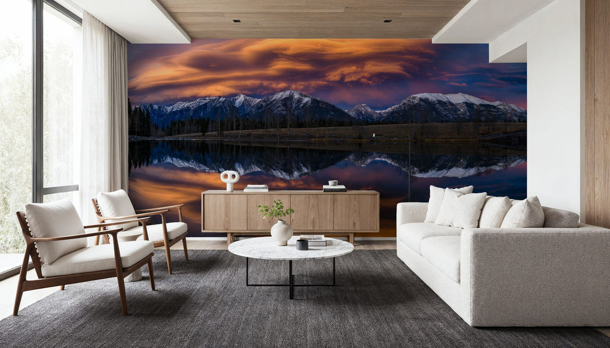 Chinook Clouds Mural Wallpaper - room preview 04