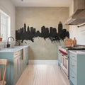 Cincinnati Ohio Skyline Concrete Mural Wallpaper - room preview 04