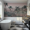 Jungle Seashore Mural Wallpaper - room preview 04