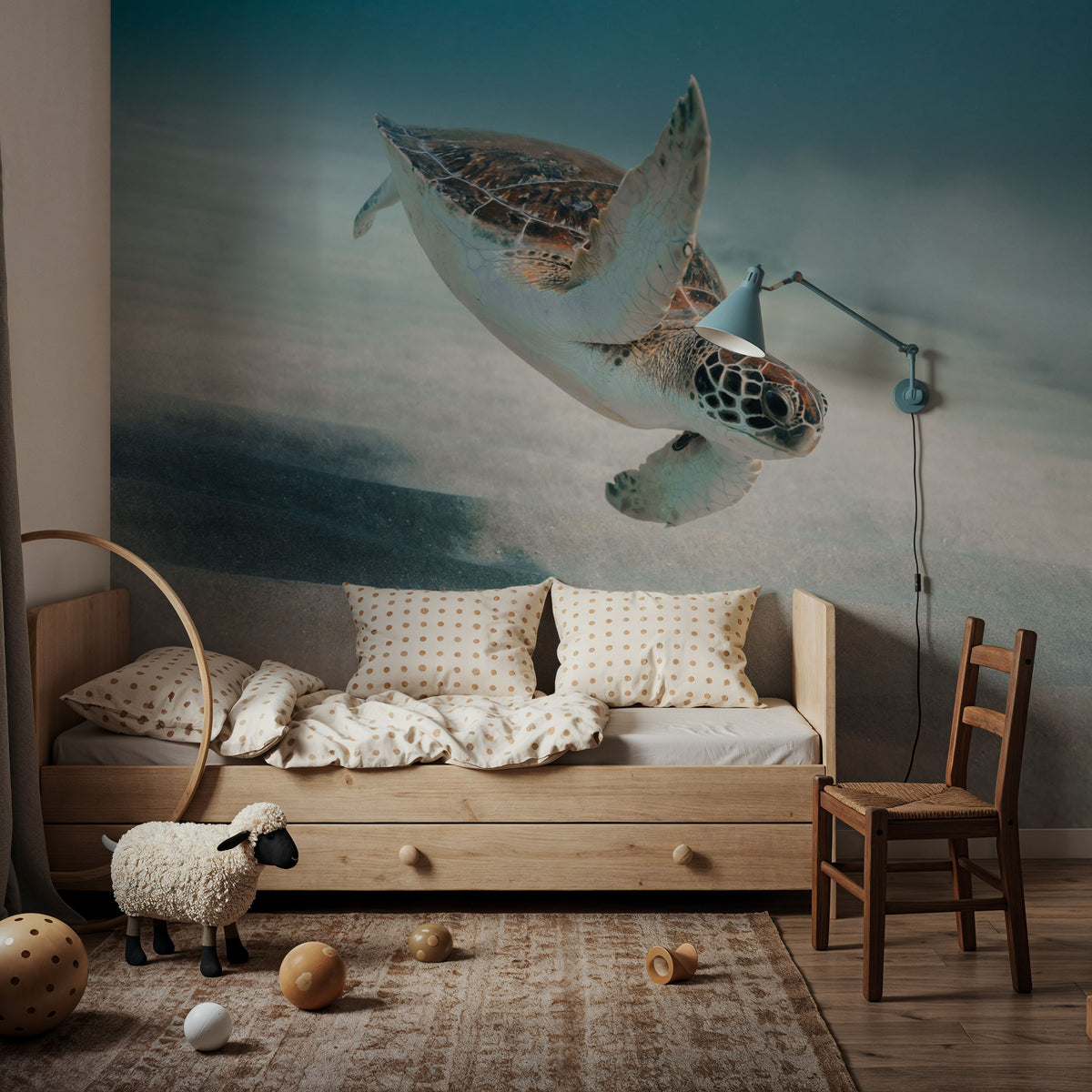 Wave Hello Mural Wallpaper - room preview 04