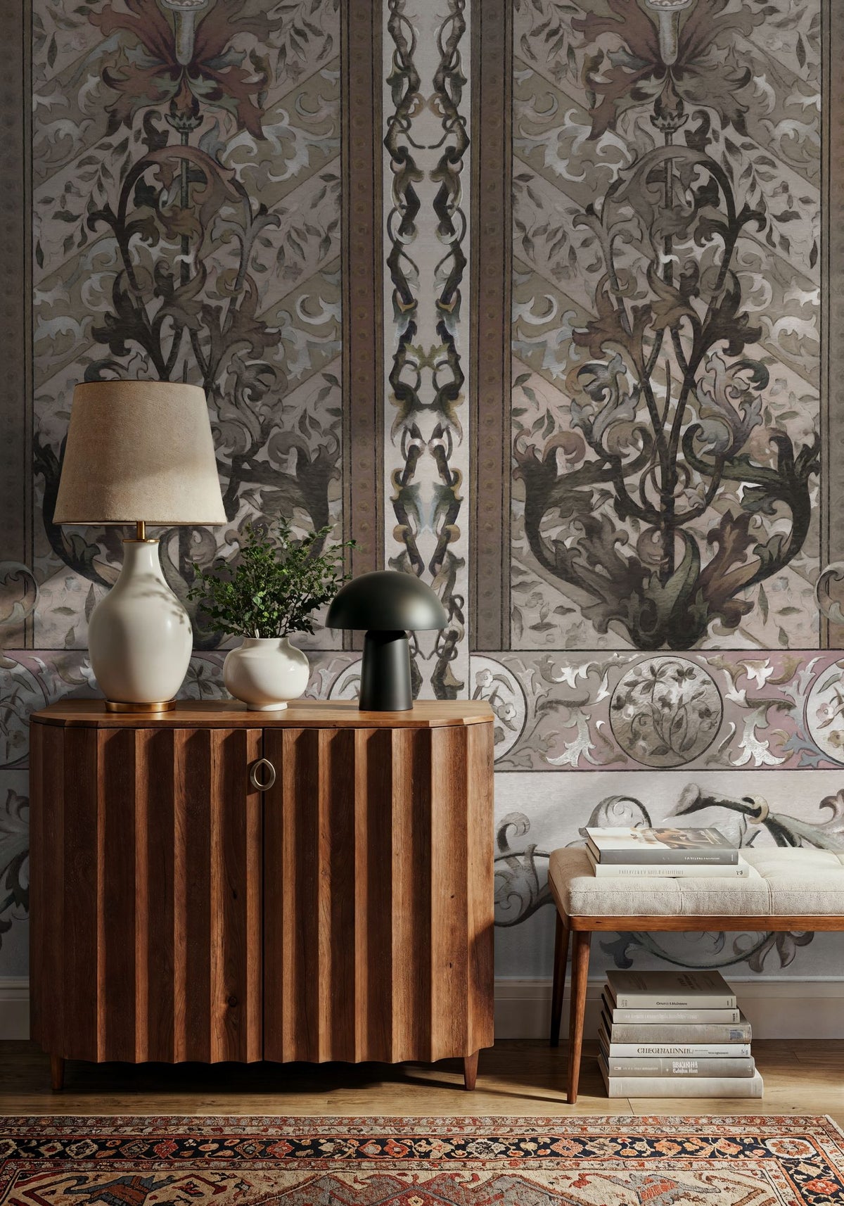 Plant Fantasy Ornament, Earth Mural Wallpaper - room preview 04