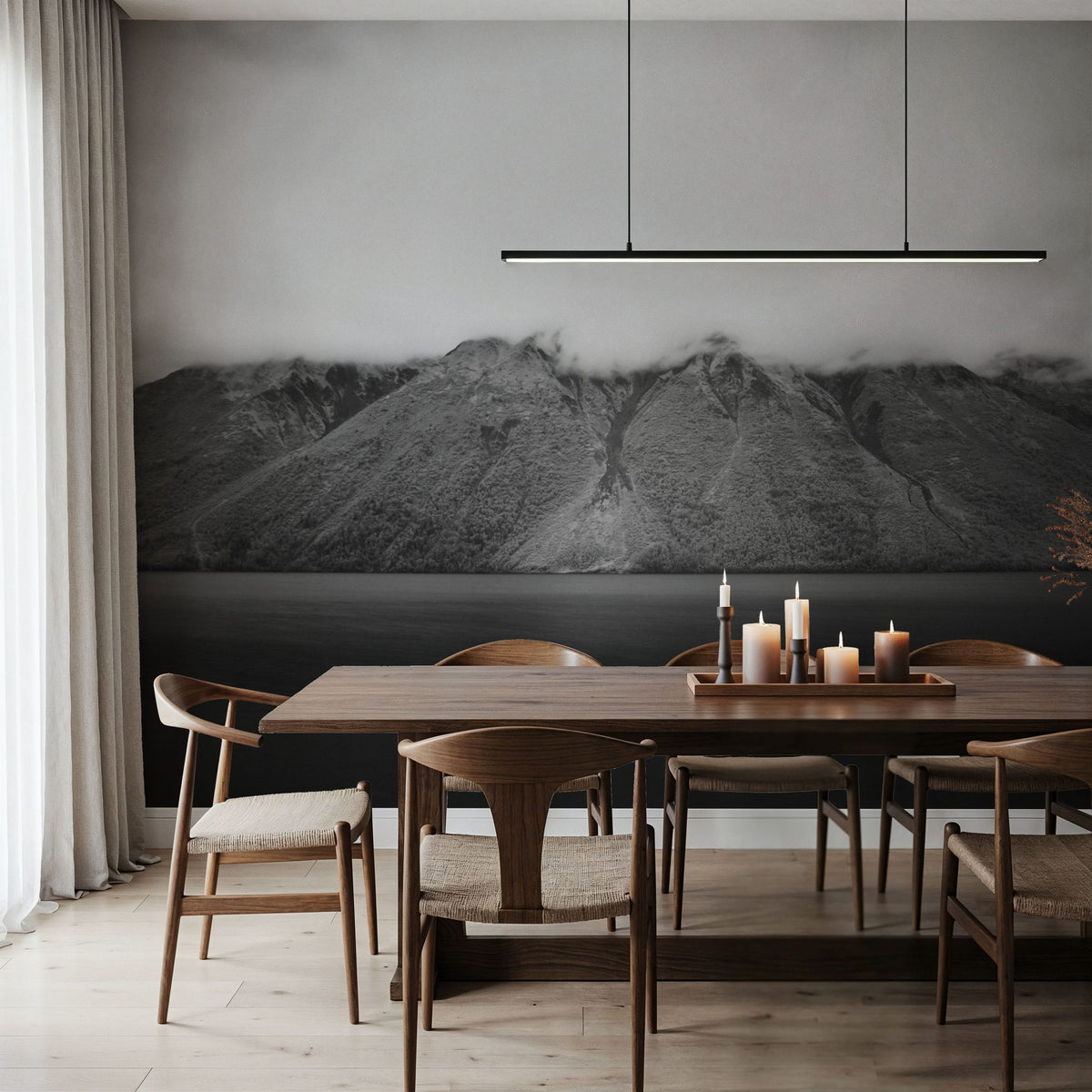Kenai Lake Mural Wallpaper - room preview 04
