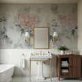 Blurry Peonies Mural Wallpaper - room preview 04