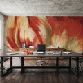 Spring Tulips Red I Mural Wallpaper - room preview 04