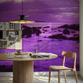 Purple Paradise Cove Mural Wallpaper - room preview 04