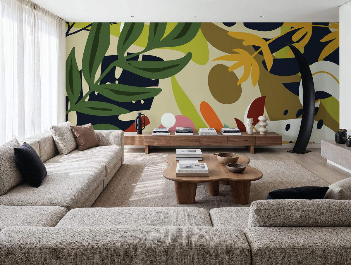 Jungle Mix Mural Wallpaper - room preview 04