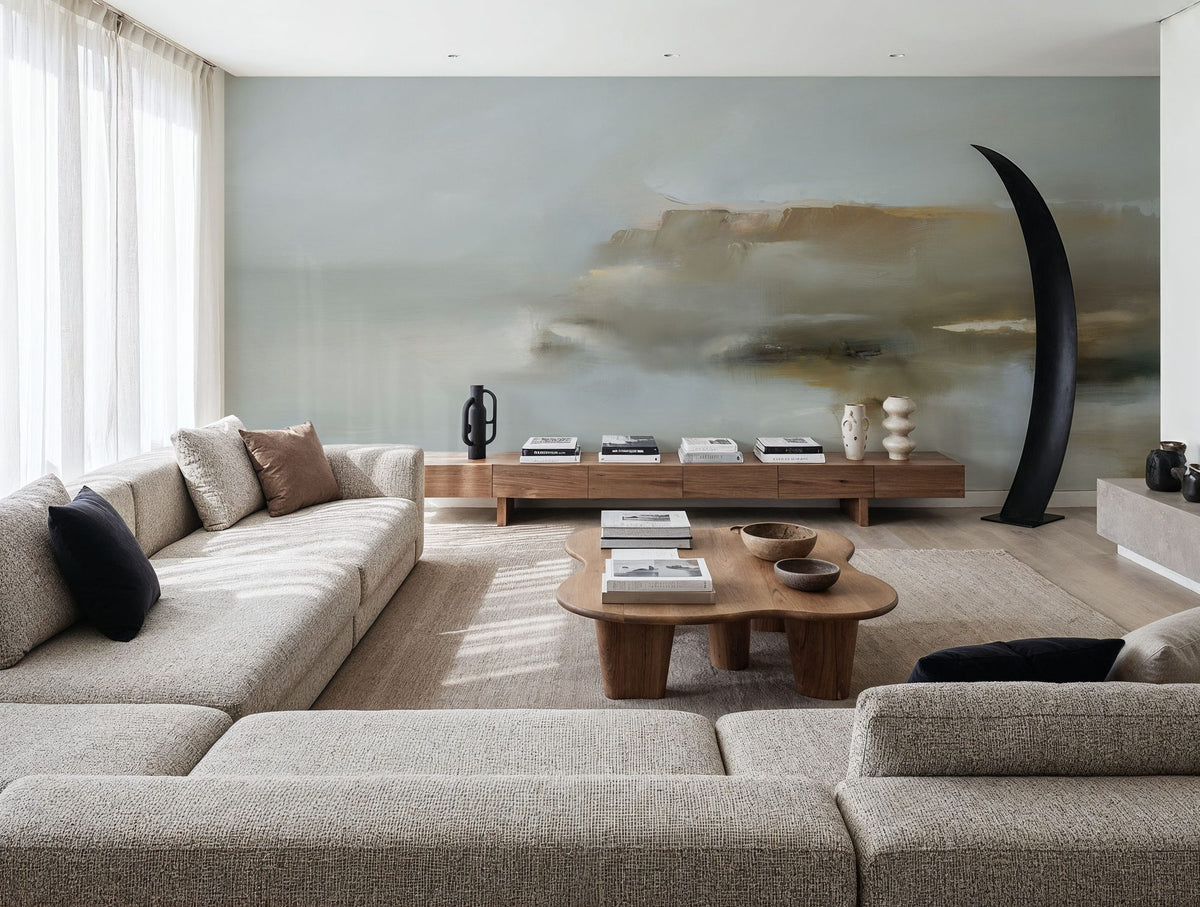 Coastal Reverie Mural Wallpaper - Neutral Tone - room preview 04