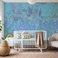 Dream Lupine, Light Turqouise Mural Wallpaper - room preview 04