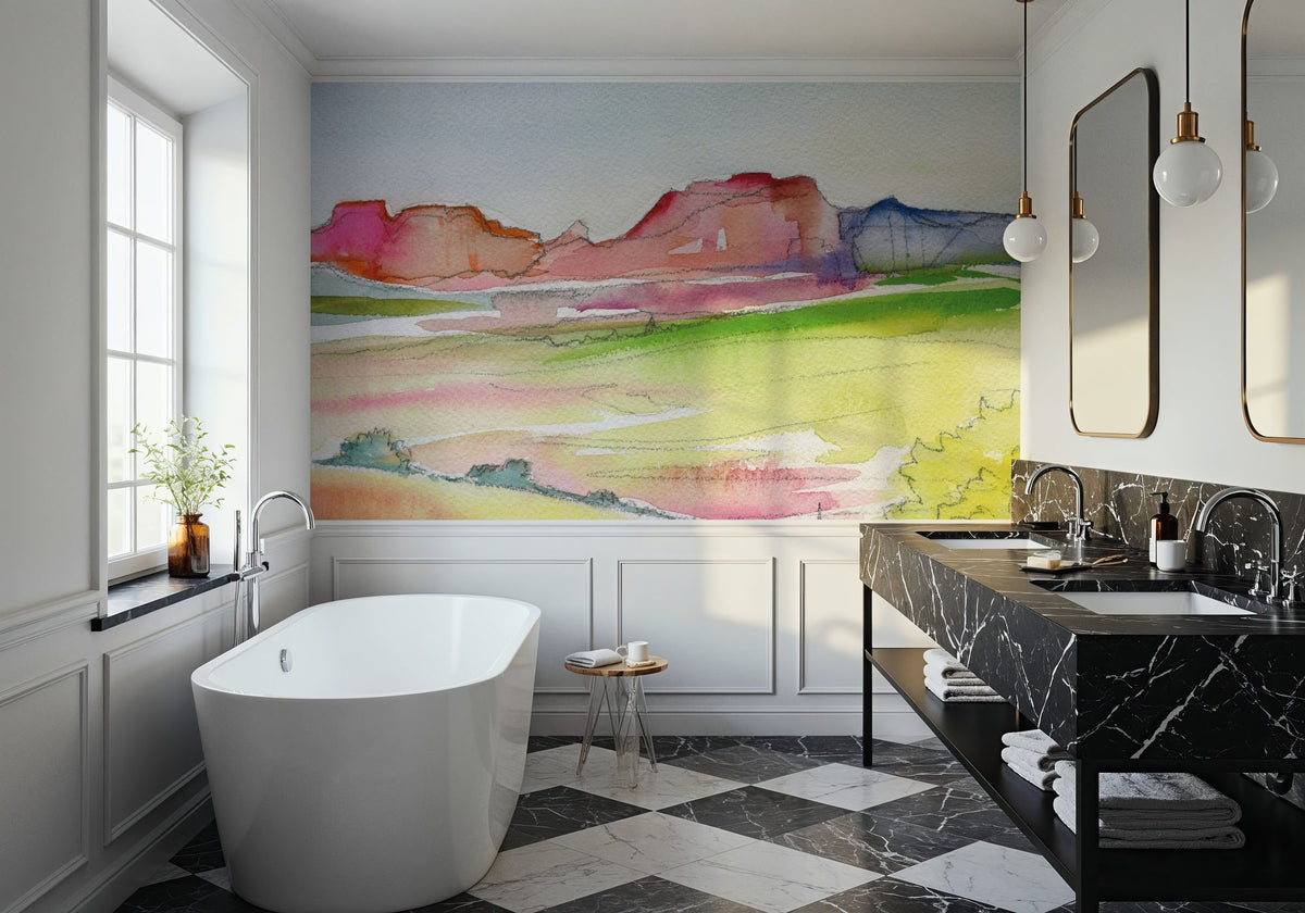 Desert Landscape II Mural Wallpaper - room preview 04