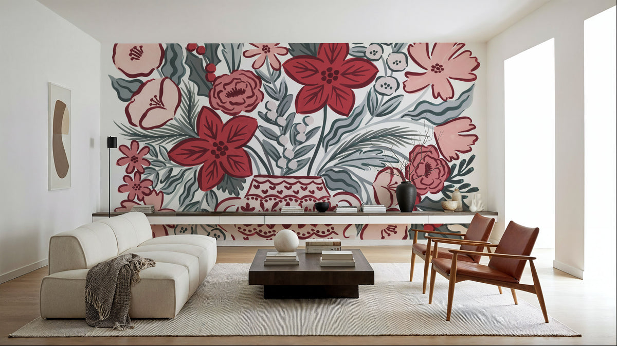 Christmas Reverie VI Mural Wallpaper - room preview 04