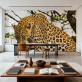 Leopard After Lunch Mural Wallpaper - room preview 04