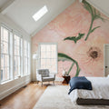 Dimensional Poppy II Mural Wallpaper - room preview 04