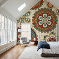 La Vida Medallion Mural Wallpaper - room preview 04