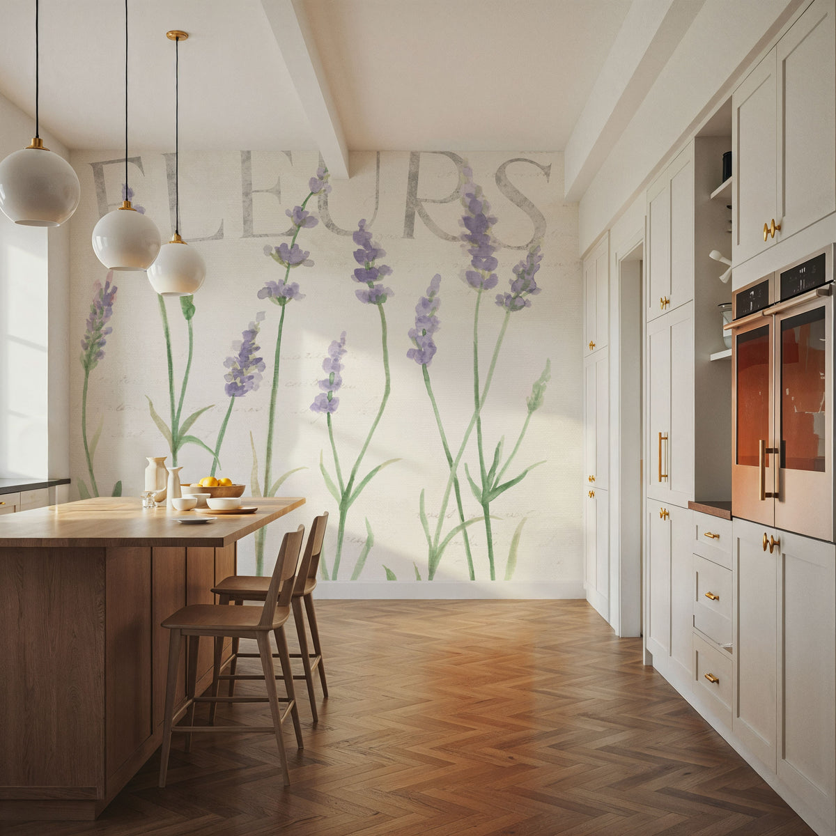 Lavender Fields II Mural Wallpaper - Light Tone - room preview 04
