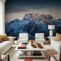 Sunlit Mountain Mural Wallpaper - room preview 04
