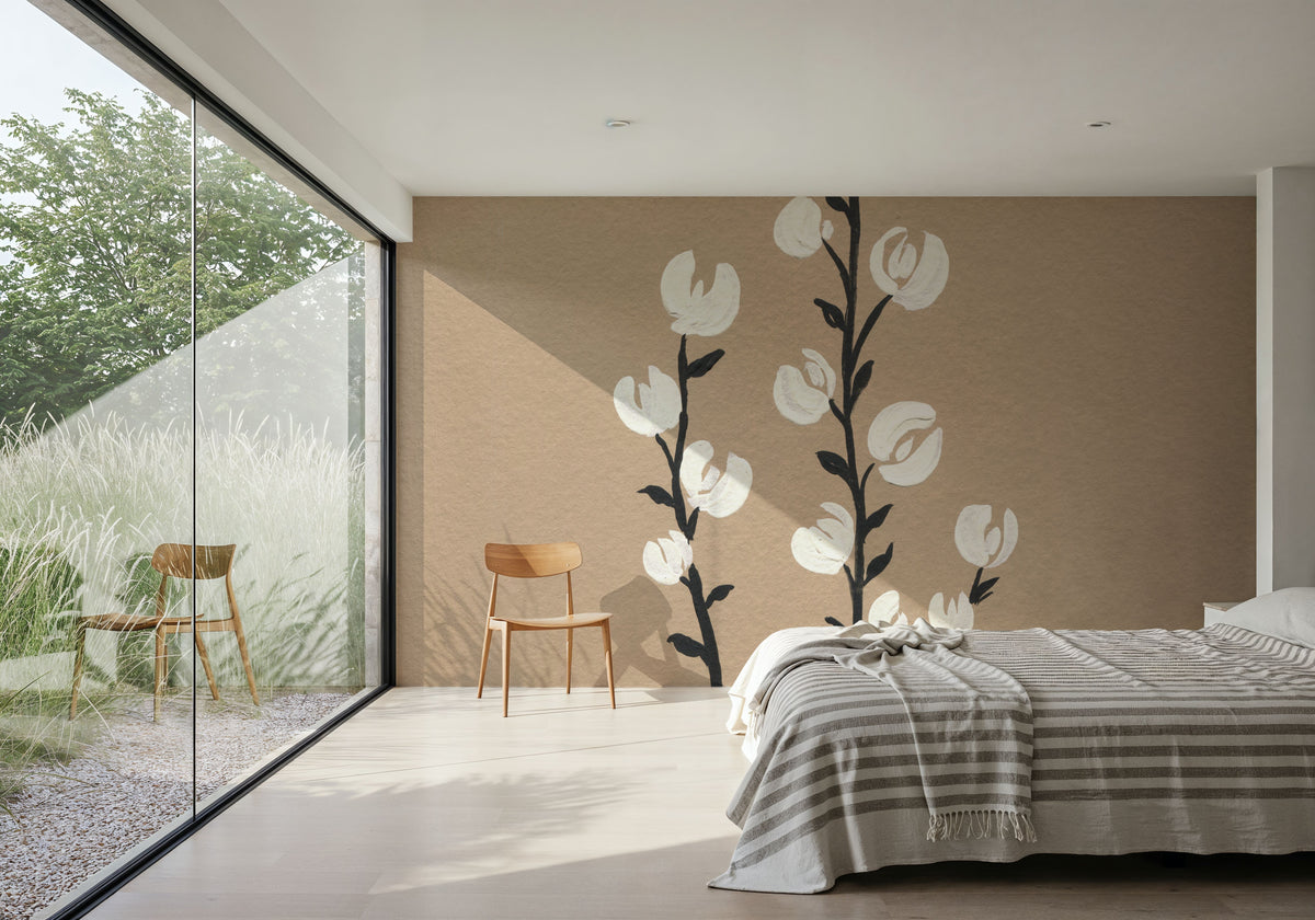 Petite Floral I Mural Wallpaper - room preview 04