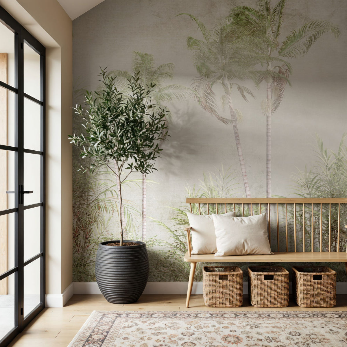 Antique Jungle Mural Wallpaper - room preview 04