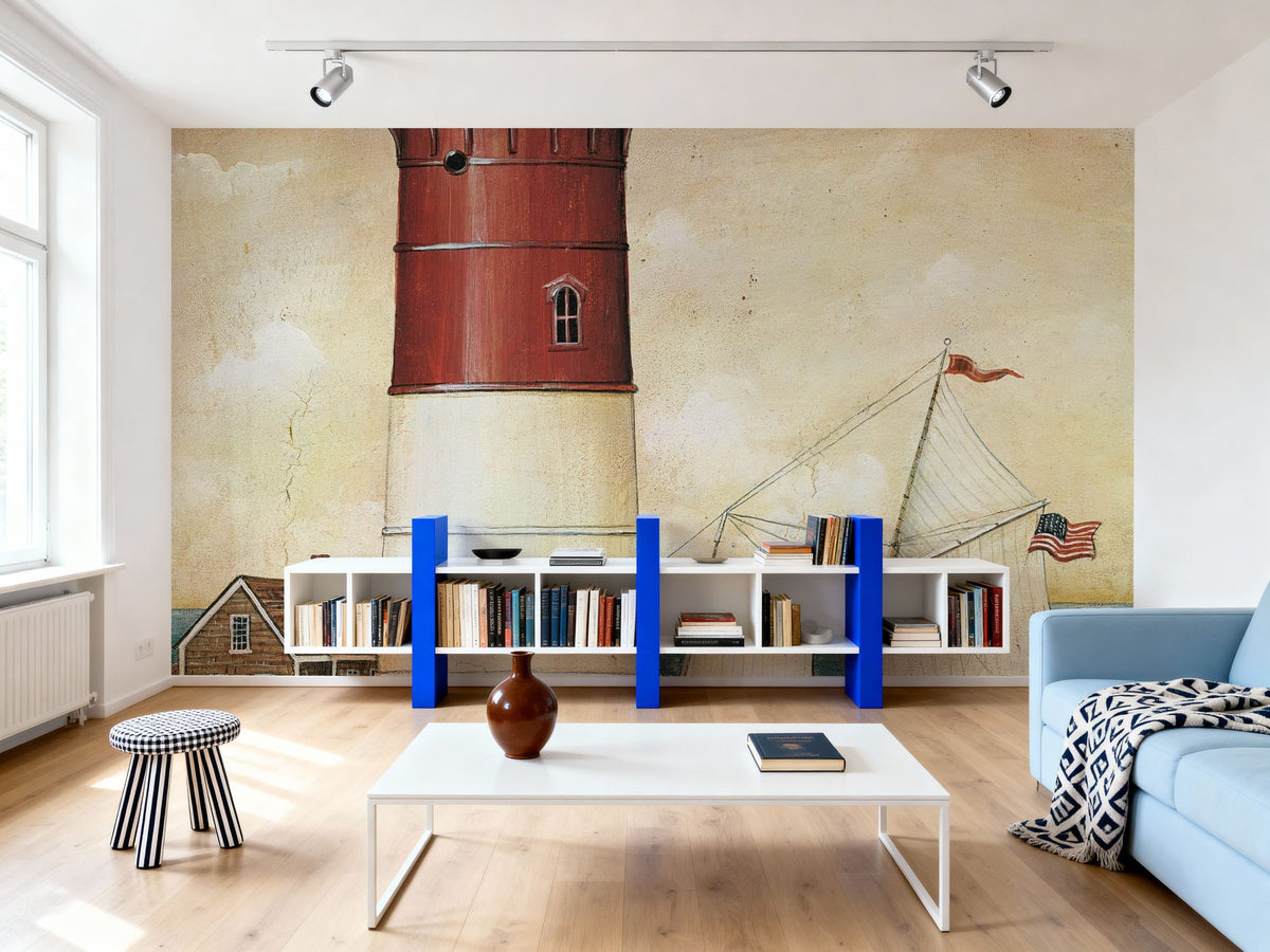 Schooner Bay Mural Wallpaper - room preview 04