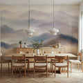 Foggy Mountains, Earth Mural Wallpaper - room preview 04