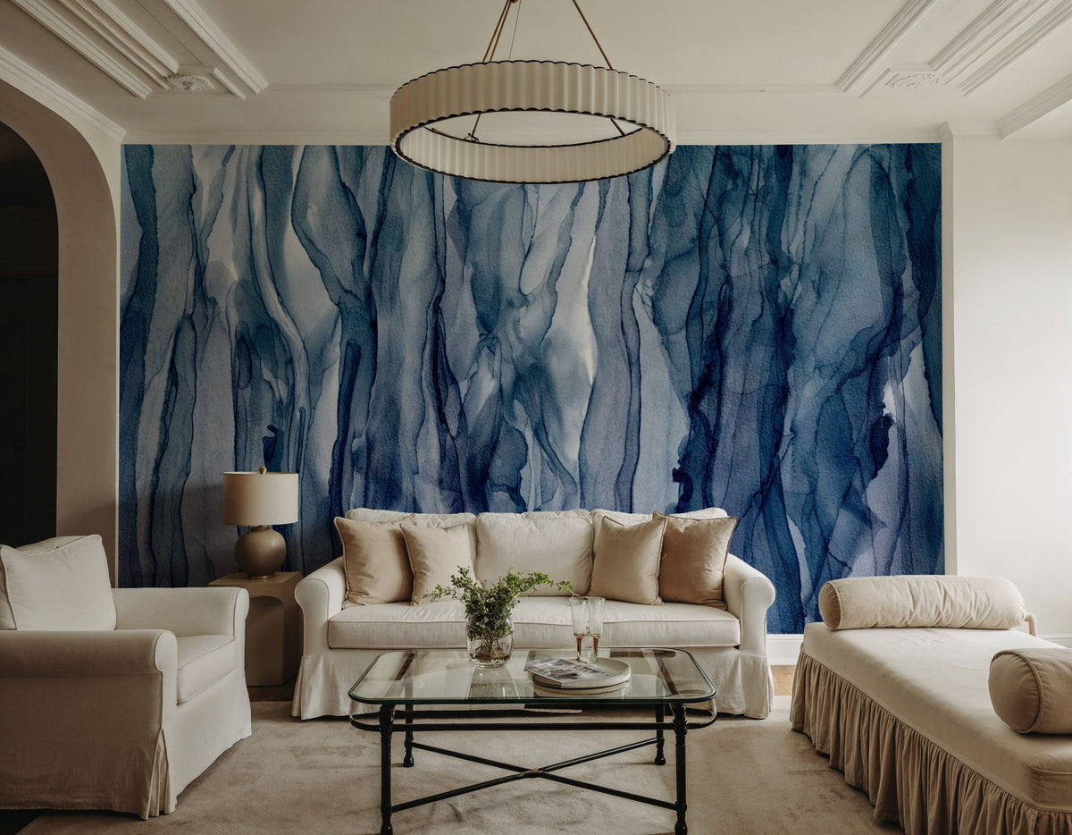 Beneath the Waterfall Mural Wallpaper - room preview 04