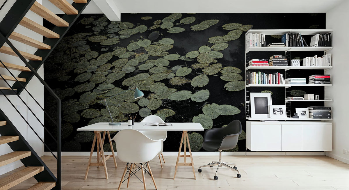 The Leaf and the Depth Mural Wallpaper - room preview 04