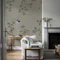 Oak Hollow, Greige Mural Wallpaper - room preview 04