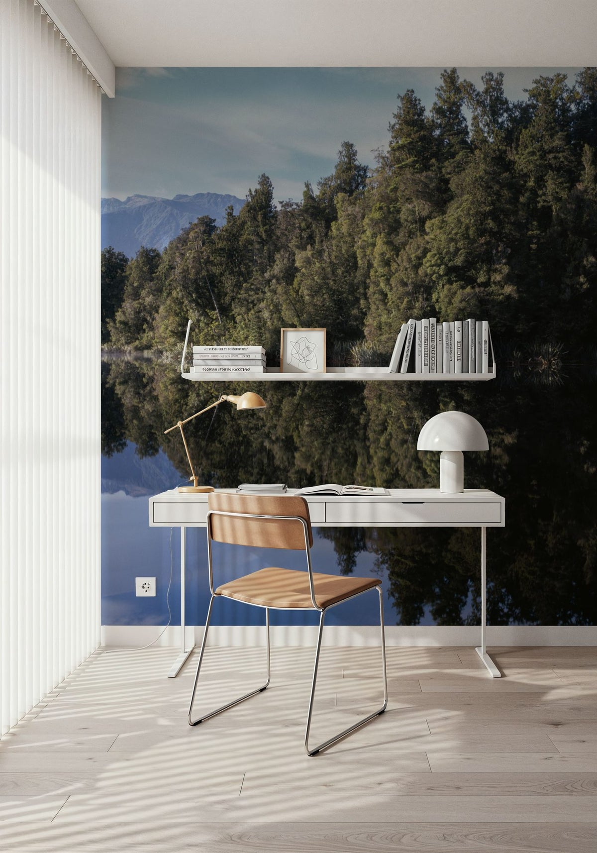 Mountain Reflections, Mural Wallpaper - room preview 04