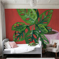 Monstera Study Mural Wallpaper - room preview 04