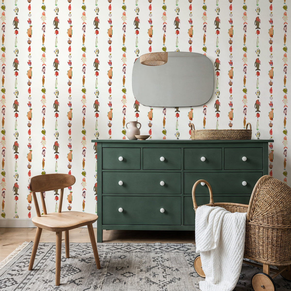 Fantasy Fish Mural Wallpaper - room preview 04